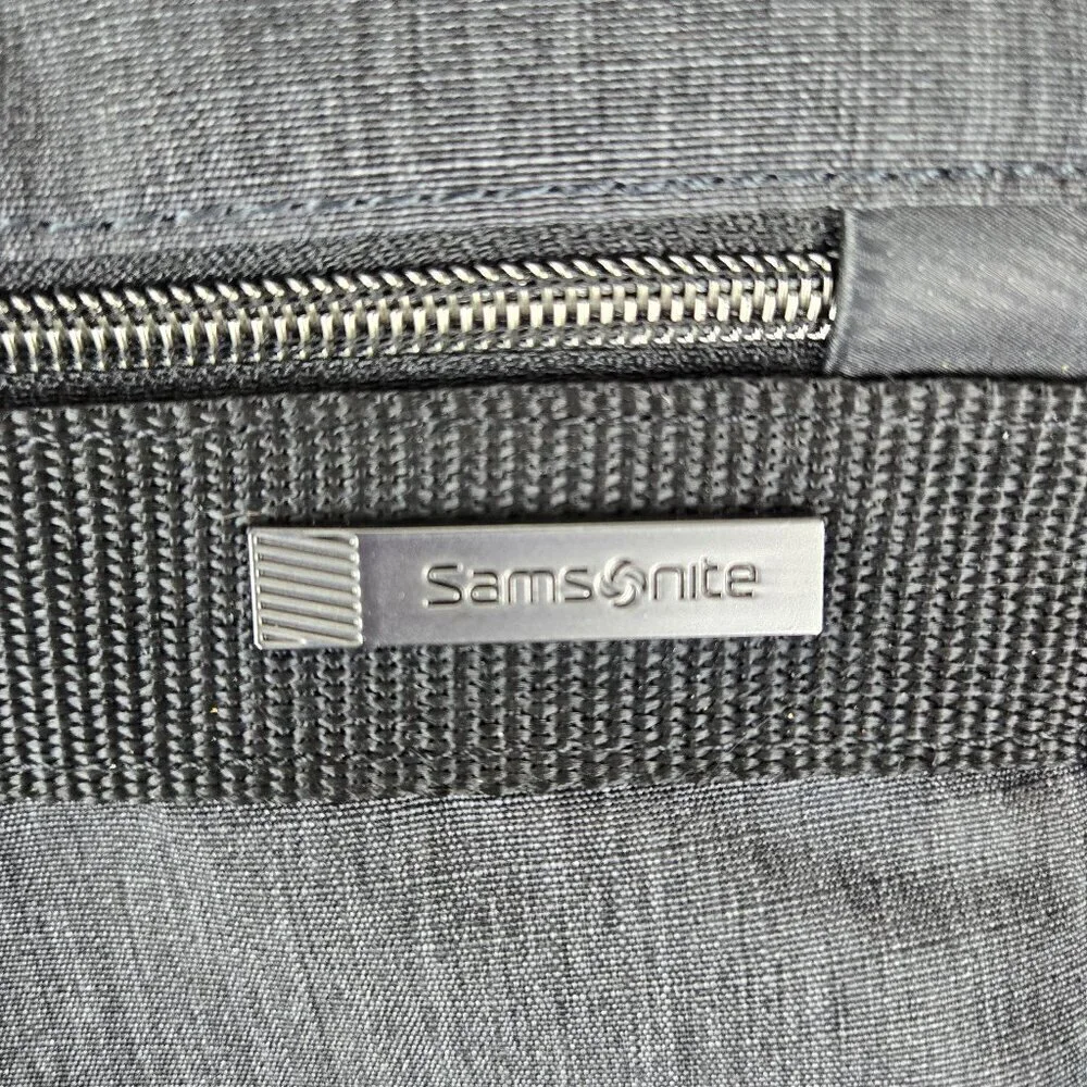 Samsonite Gray Computer Laptop Travel Bag Double Handles Detachable Strap